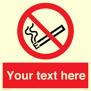 Custom No E-cigarettes / Vaping Sign